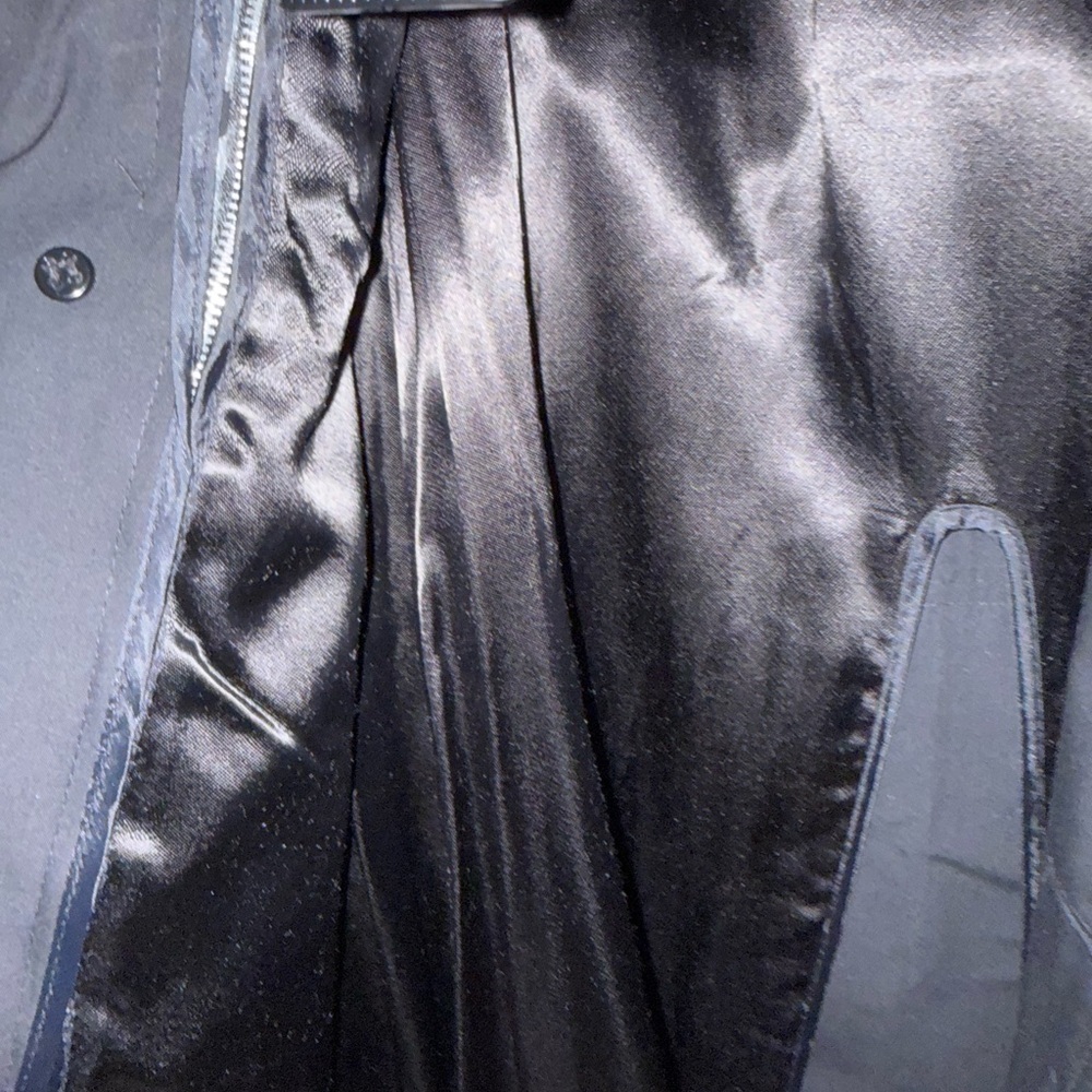 Military-grade DSCP by Sterling of Boston Black Trench Coat Sz 42R - Picture 7 of 7